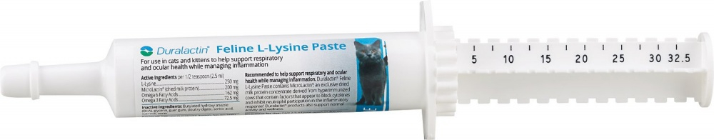 Duralactin Feline L-lysine Cat Supplement - 32.5ml syringe Image