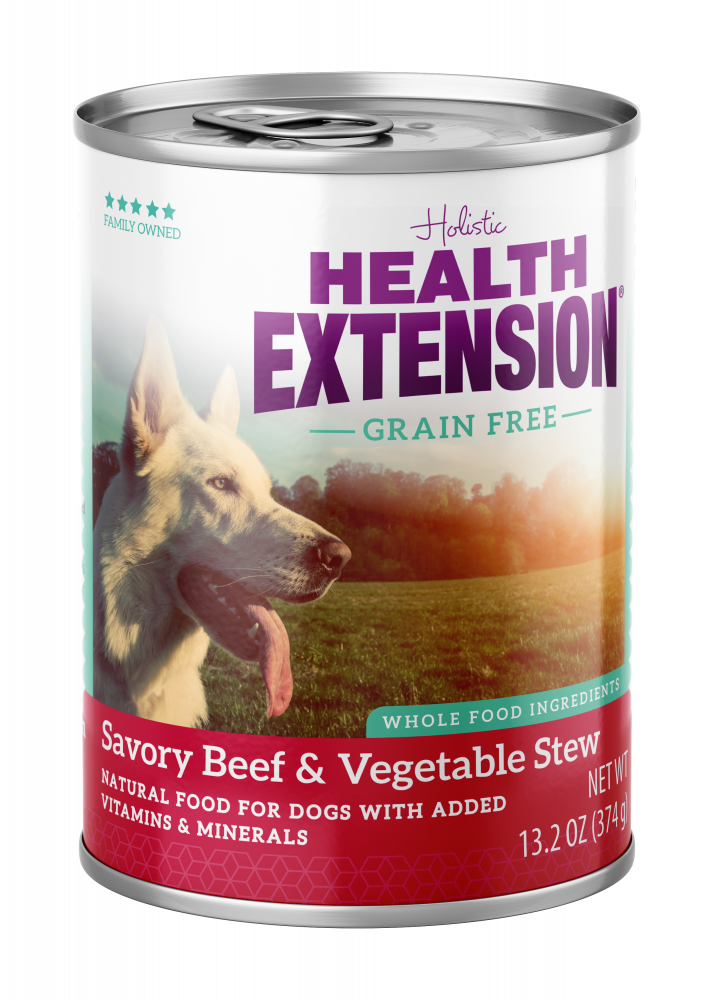 Health Extension Grain Free Savory Beef Stew Canned Dog Food - 13.2 oz, case of 12 Image
