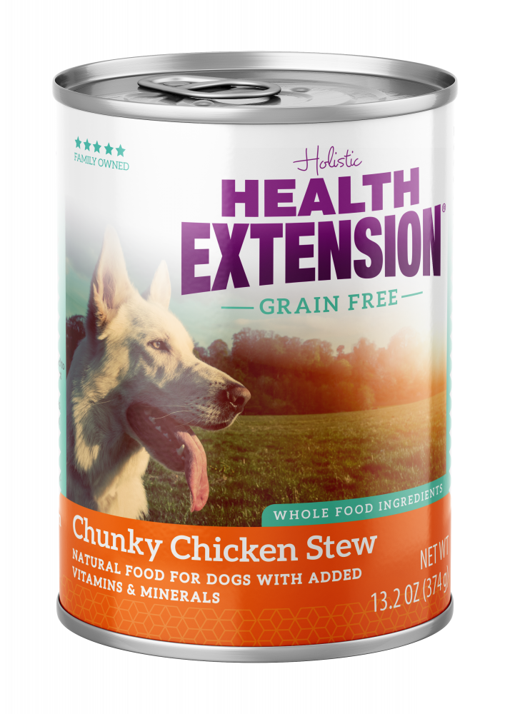 Health Extension Grain Free Chunky Chicken Stew Canned Dog Food - 13.2 oz, case of 12 Image