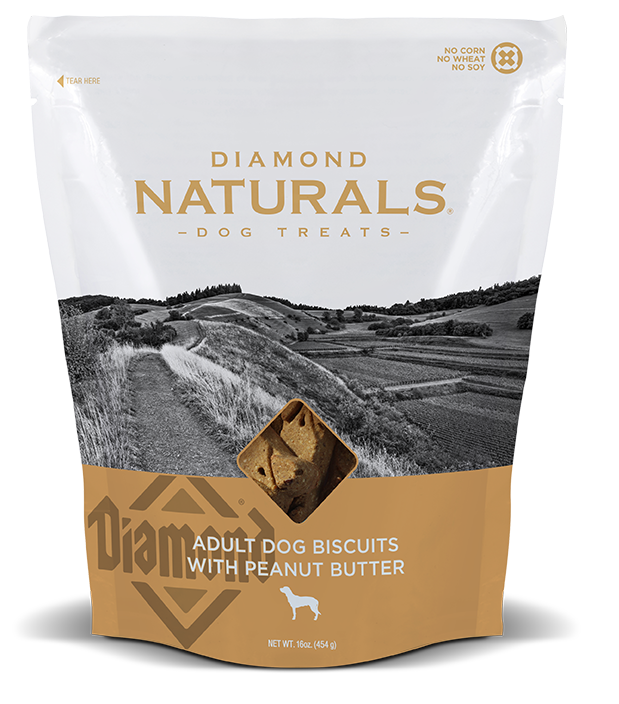 Diamond Naturals Adult Dog Biscuits with Peanut Butter Dog Treats - 19 lb Bag Image