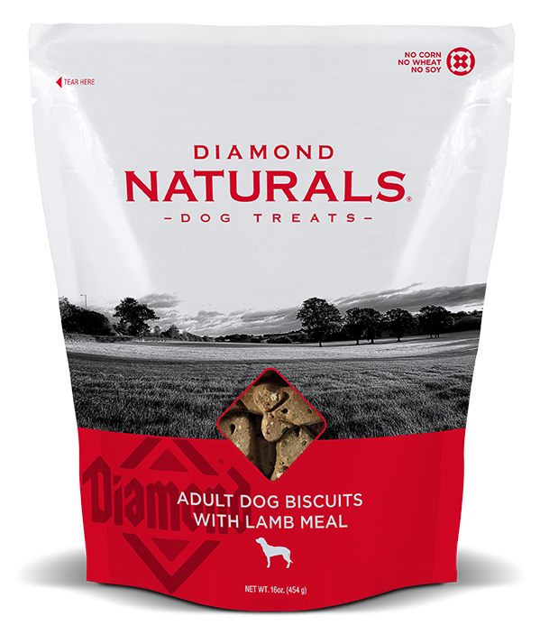 Diamond Naturals Adult Dog Biscuits with Lamb Meal Dog Treats - 19 lb Bag Image