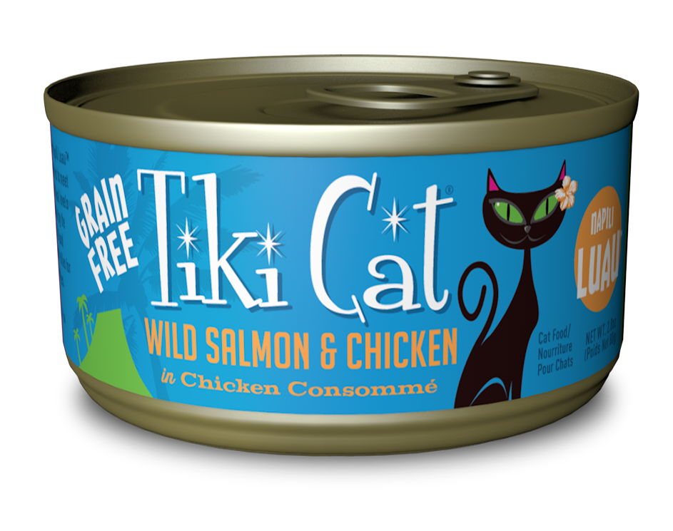 Tiki Cat Napili Luau Grain Free Wild Salmon & Chicken In Chicken Consomme Canned Cat Food - 6 oz, case of 8 Image