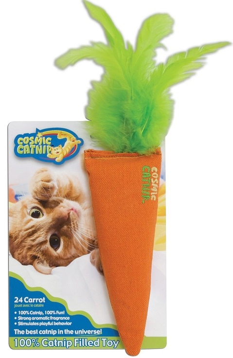 Cosmic Catnip 24 Karat Carrot Cat toy - Catnip toy Image