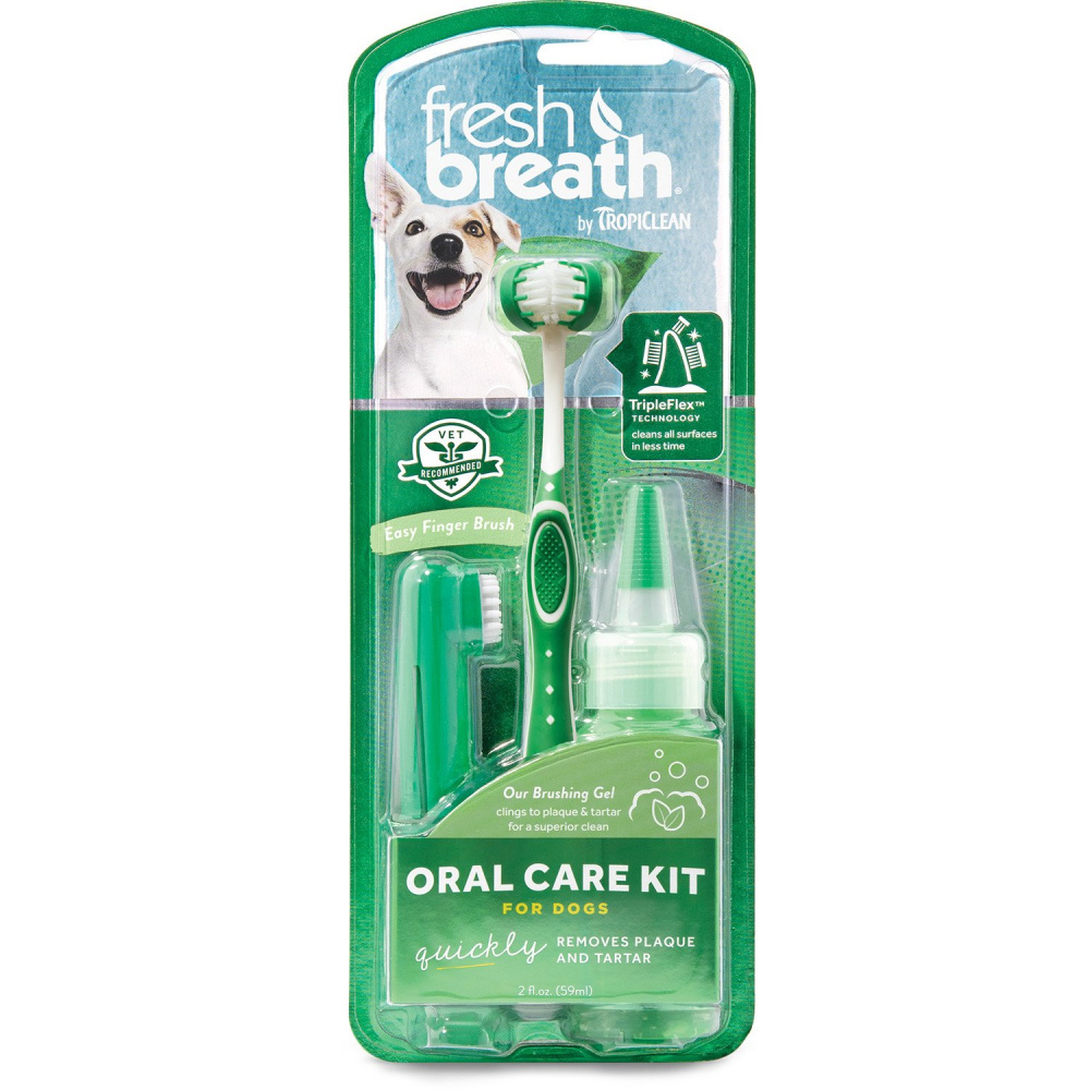 Tropiclean Fresh Breath Oral Care Kit for Dogs - Medium/Large Image