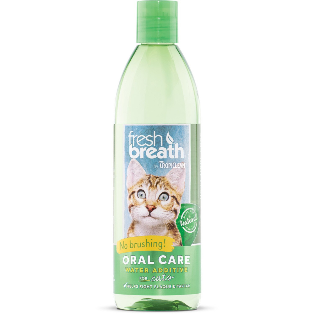 Tropiclean Fresh Breath Water Additive for Cats - 16 oz Image