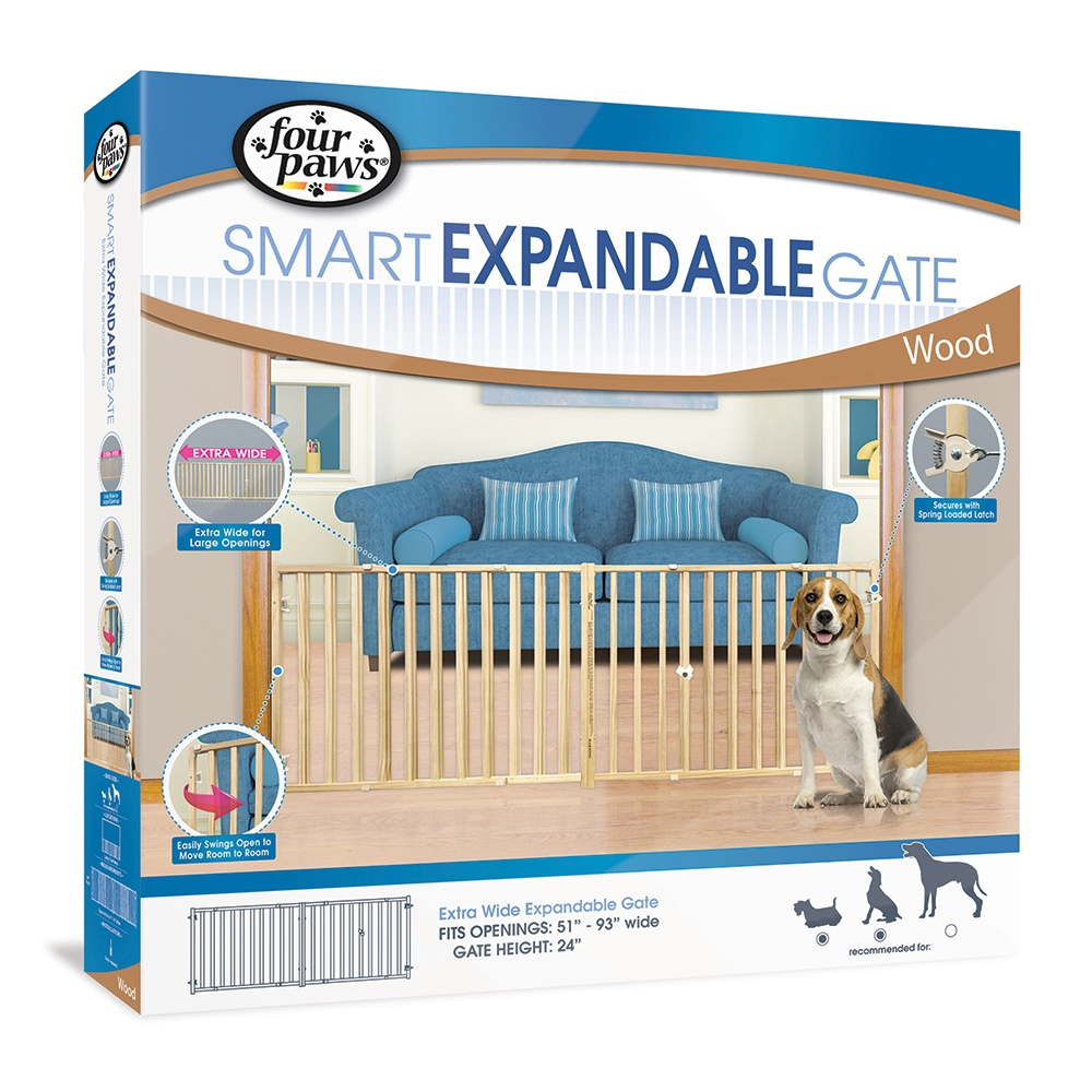 Four Paws Extra Wide Expandable Pet Gate PetFlow   39997 1478148152 