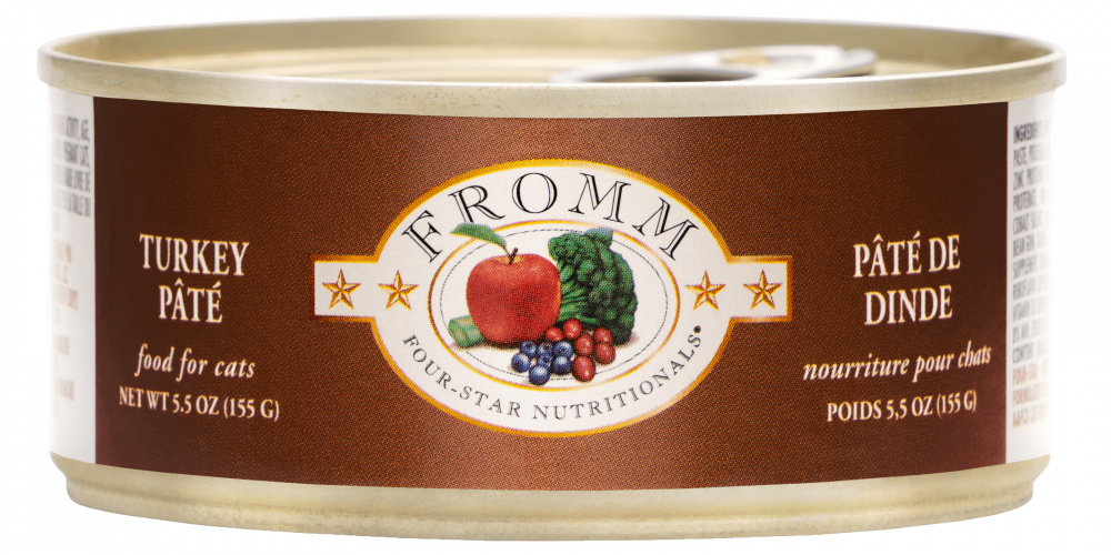 Fromm Four Star Turkey Pate Canned Cat Food - 5.5 oz, case of 12 Image