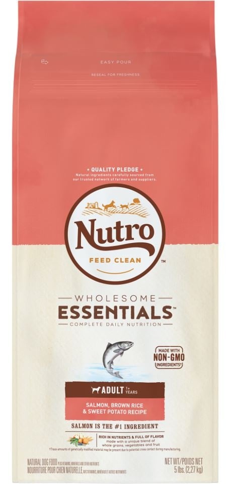 Nutro Wholesome Essentials Adult Salmon, Whole Brown Rice and Sweet Potato Dry Dog Food | PetFlow