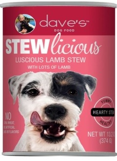 Dave's Stewlicious Luscious Lamb Stew Canned Dog Food - 13.2 oz, case of 12 Image