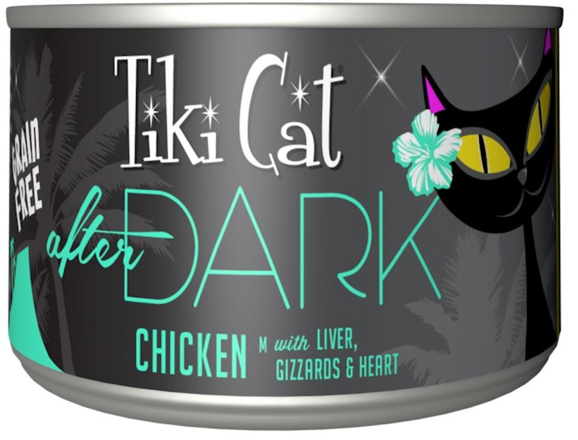 Tiki Cat After Dark Grain Free Chicken Canned Cat Food - 2.8 oz, case of 12 Image