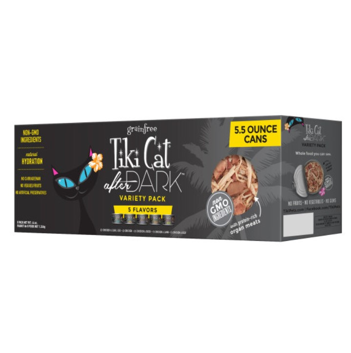 Tiki Cat After Dark Variety Pack Canned Cat Food PetFlow