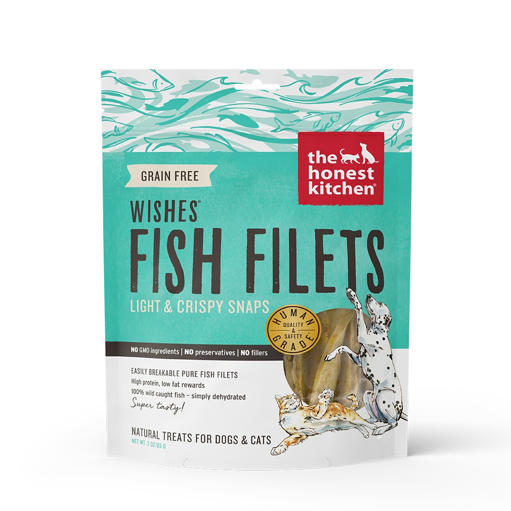 The Honest Kitchen WISHES Whitefish Fillet Dog  & Cat Treats - 3 oz Image