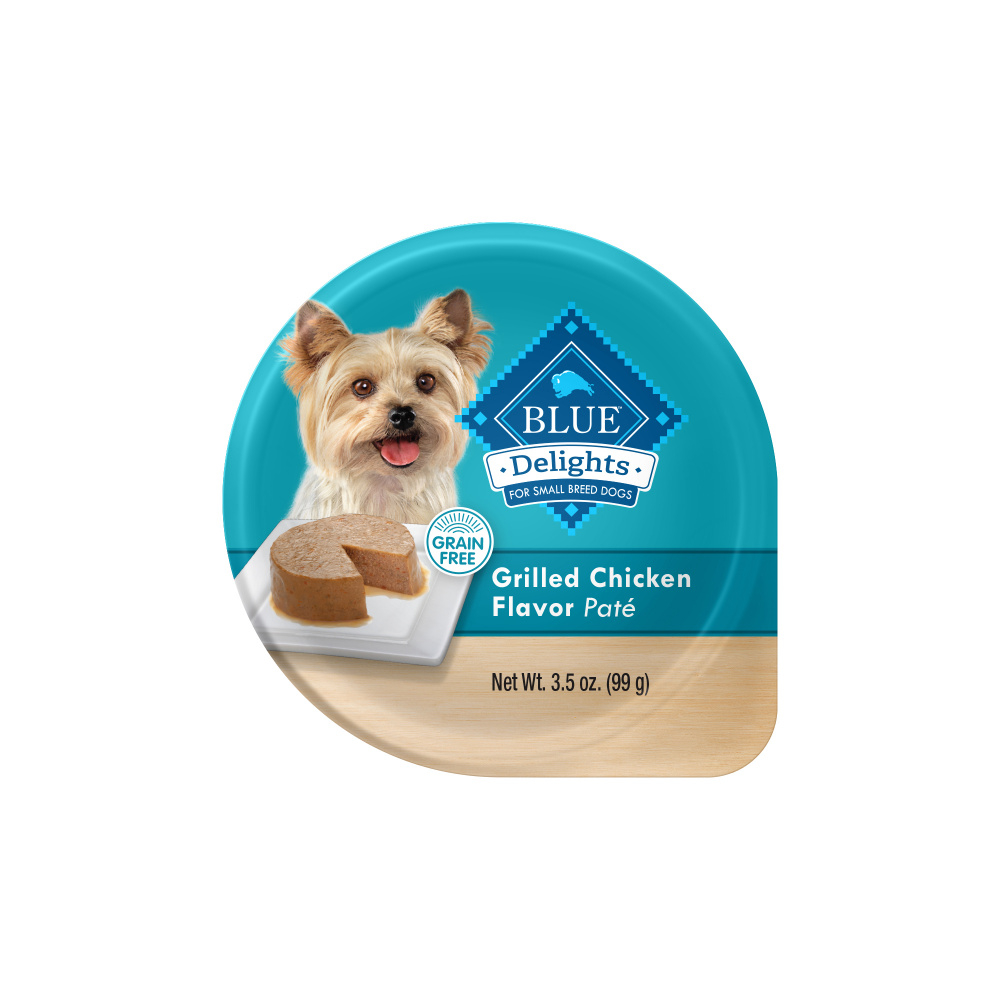 Blue Buffalo Blue Delights Small Breed Grilled Chicken Pate Dog Food Cup - 3.5 oz, case of 12 Image