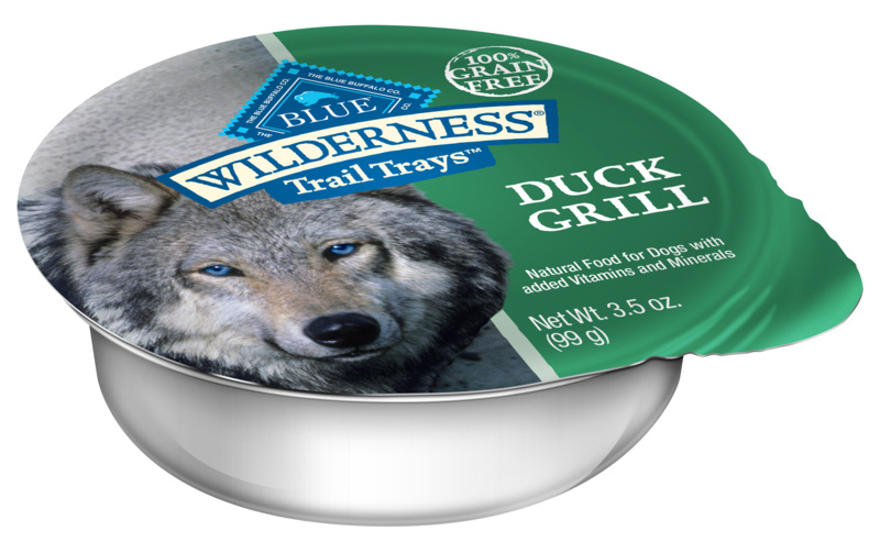 Blue Buffalo Wilderness Trail Trays Duck Grill Dog Food Cup - 3.5 oz, case of 12 Image