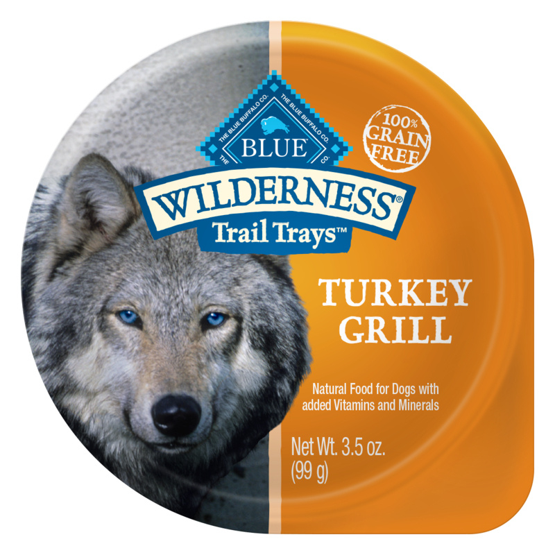 Blue Buffalo Wilderness Trail Trays Turkey Grill Dog Food Cup - 3.5 oz, case of 12 Image