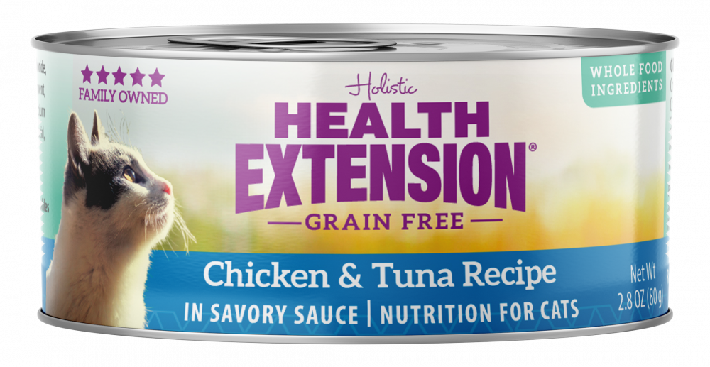 Health Extension Grain Free Chicken & Tuna Recipe Canned Cat Food - 2.8 oz, case of 24 Image
