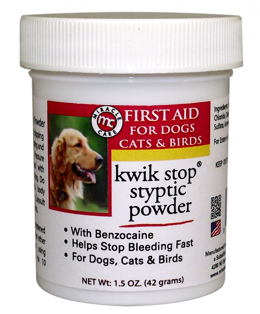 Miracle Care Kwik Stop Styptic Powder for Dogs & Cats - 0.5 oz Image