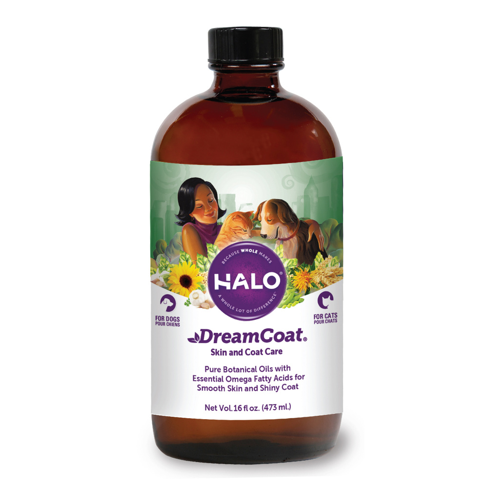 Halo Dream Coat Meal Enhancement Oil for Dogs  Cats - 16 oz Image