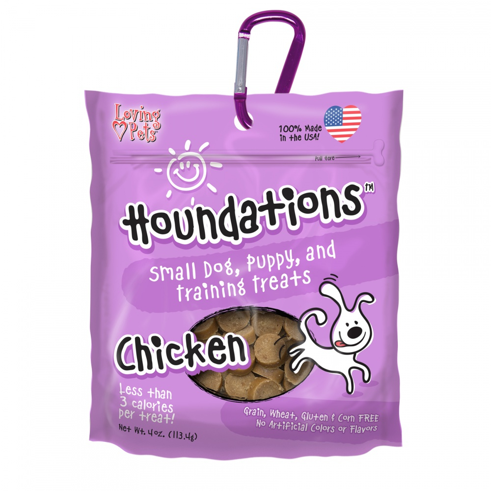 Loving Pets Houndations Grain Free Chicken Training Dog Treats - 4 oz Image