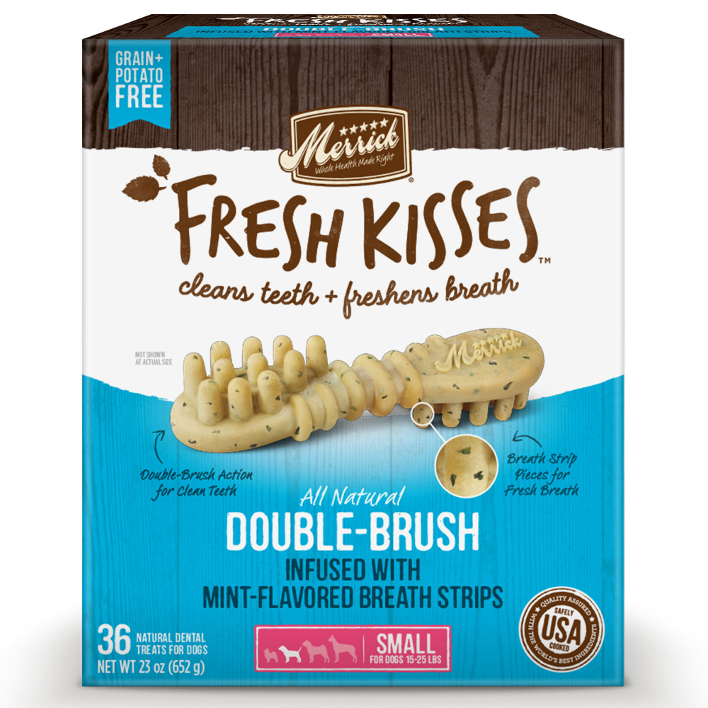 Merrick Fresh Kisses Dog Dental Treats With Mint Breath Strips Dog