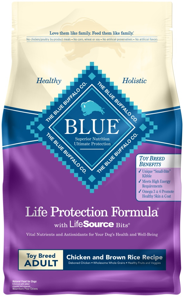 Blue Buffalo Life Protection Formula Natural Chicken  Brown Rice Recipe Adult toy Breed Dry Dog Food - 4 lb Bag Image