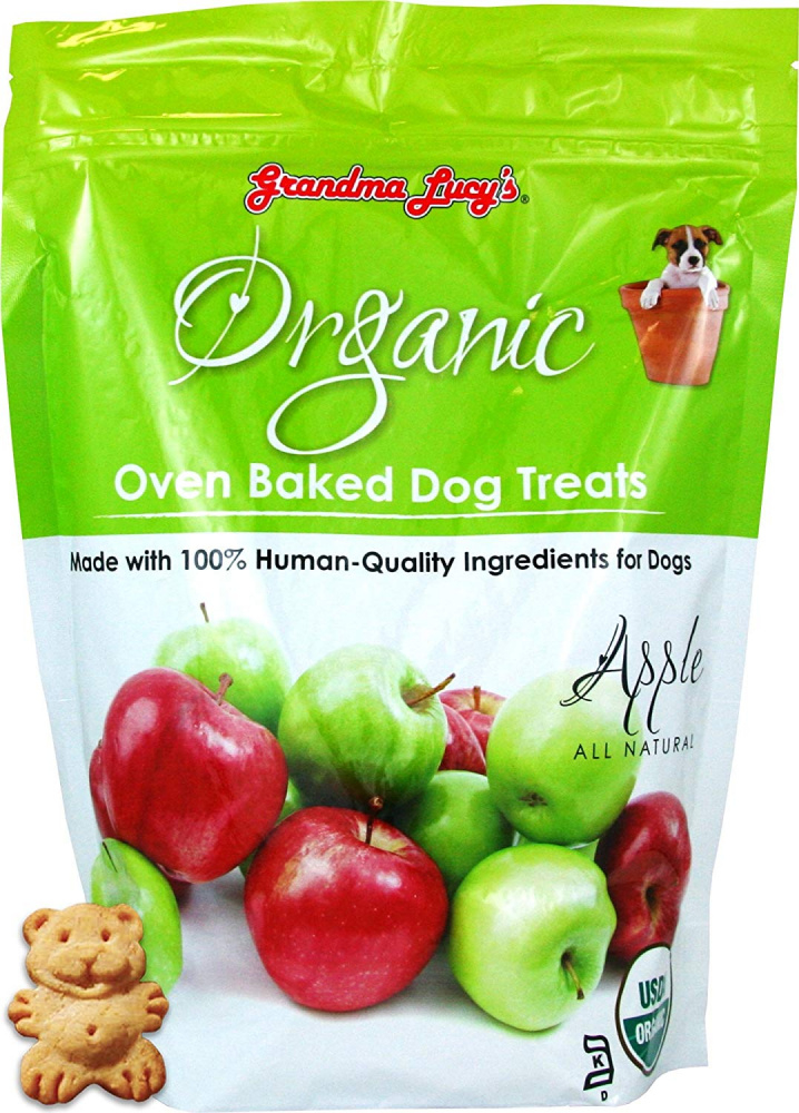 Grandma Lucy's Organic Apple Oven Baked Dog Treats - 14 oz Image