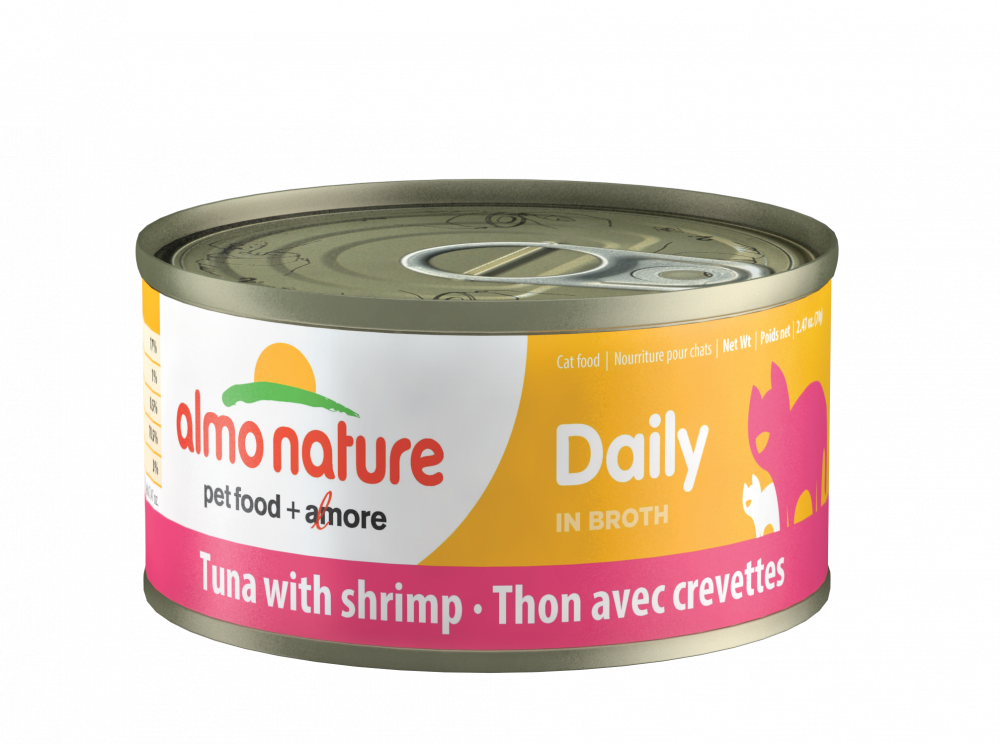 Almo Nature Daily Grain Free Tuna with Shrimp Canned Cat Food