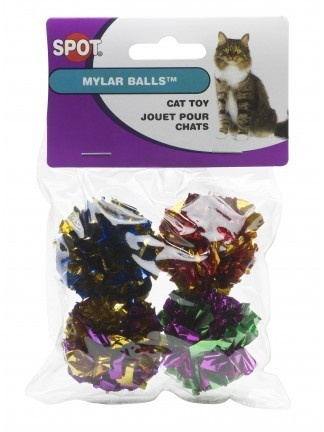 Ethical Pet SPOT Mylar Balls Cat toy - 4-Pack Image