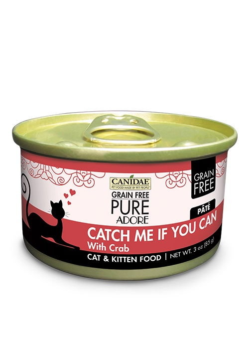 Canidae Grain Free PURE Adore: Catch Me If You Can with Crab Canned Cat Food - 3 oz, case of 18 Image