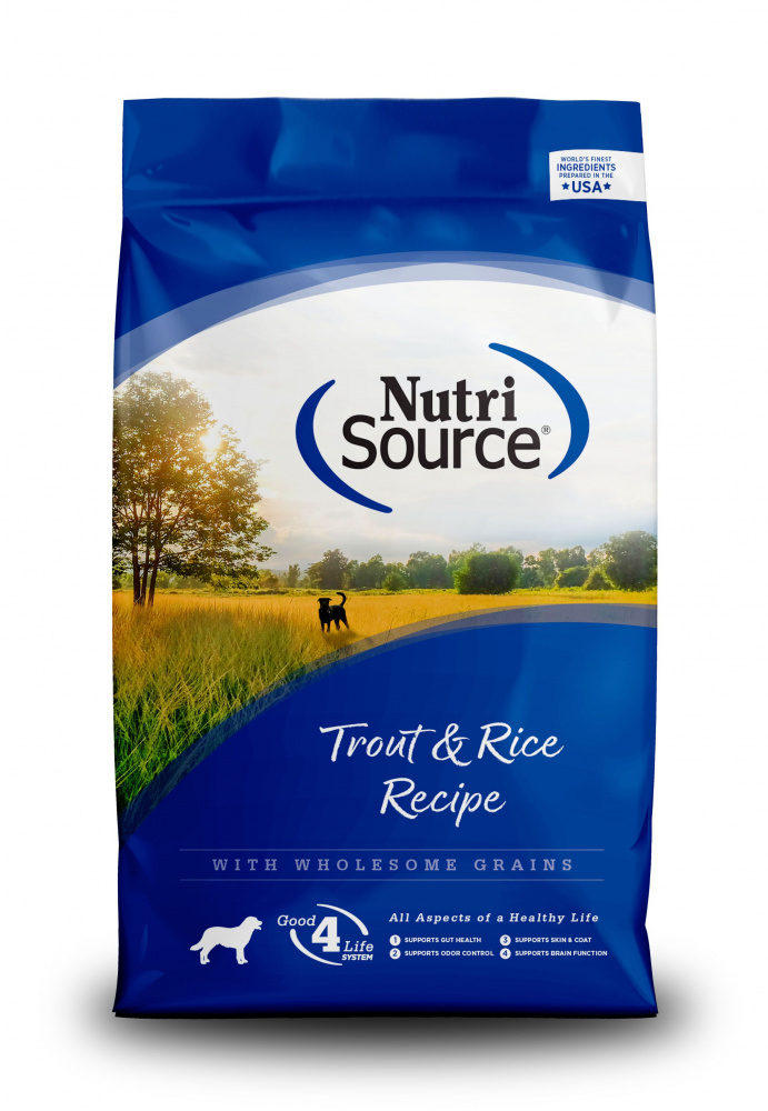 NutriSource Trout  Brown Rice Recipe Dry Dog Food - 5 lb Bag Image