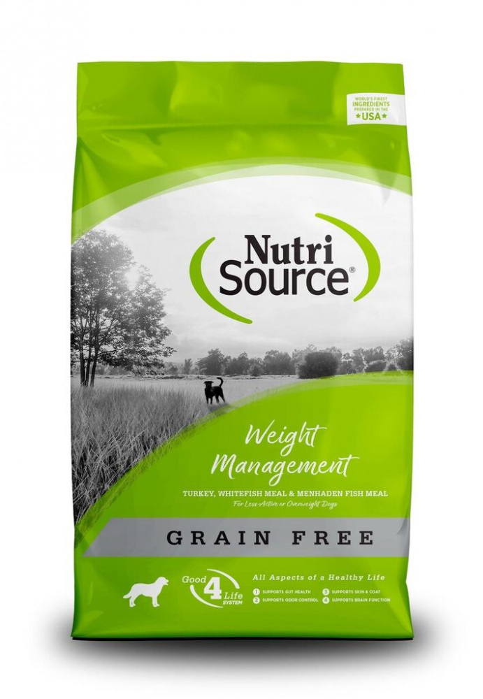NutriSource Grain Free Weight Management Dry Dog Food - 5 lb Bag Image