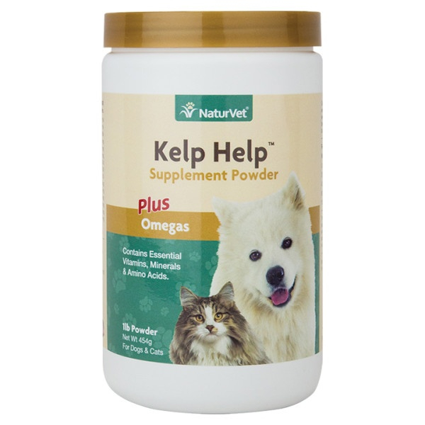NaturVet Kelp Help Supplement Powder Plus Omegas for Dogs & Cats - 1 lb Bag Image