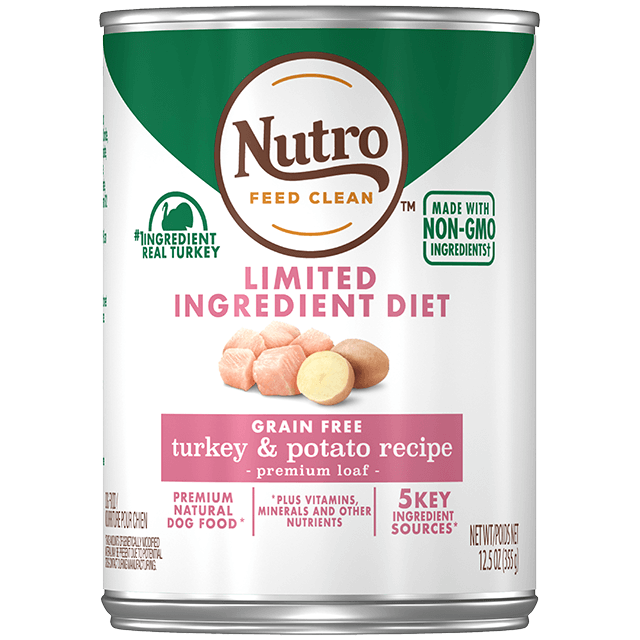 Nutro Limited Ingredient Diet Grain Free Turkey  Potato Pate Canned Dog Food - 12.5 oz, case of 12 Image