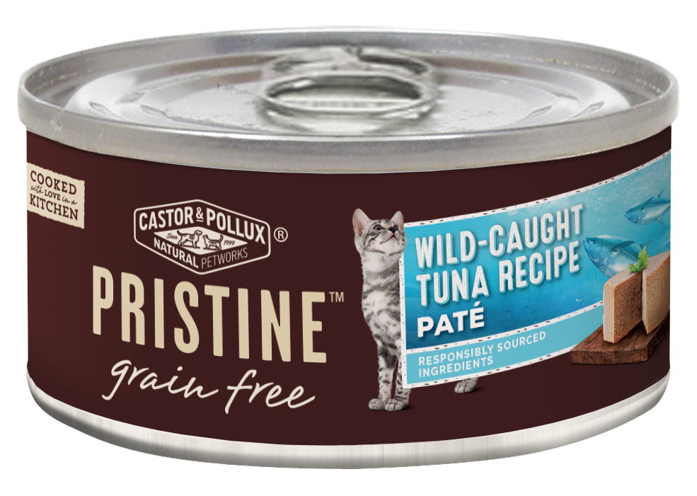 Castor & Pollux Pristine Grain Free Wild Caught Tuna Pate Canned Cat Food - 3 oz, case of 24 Image