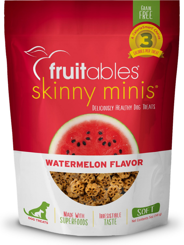 Fruitables Skinny Minis Chewy Watermelon Dog Treats - 5 oz Image