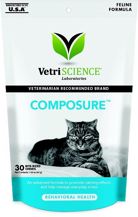VetriScience Composure Behavioral Health Chews for Cats - 30 count Image