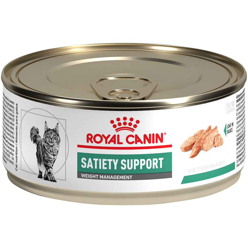 Royal Canin Veterinary Diet Feline Satiety Support Loaf in Sauce Canned Cat Food - 5.8 oz, case of 24 Image