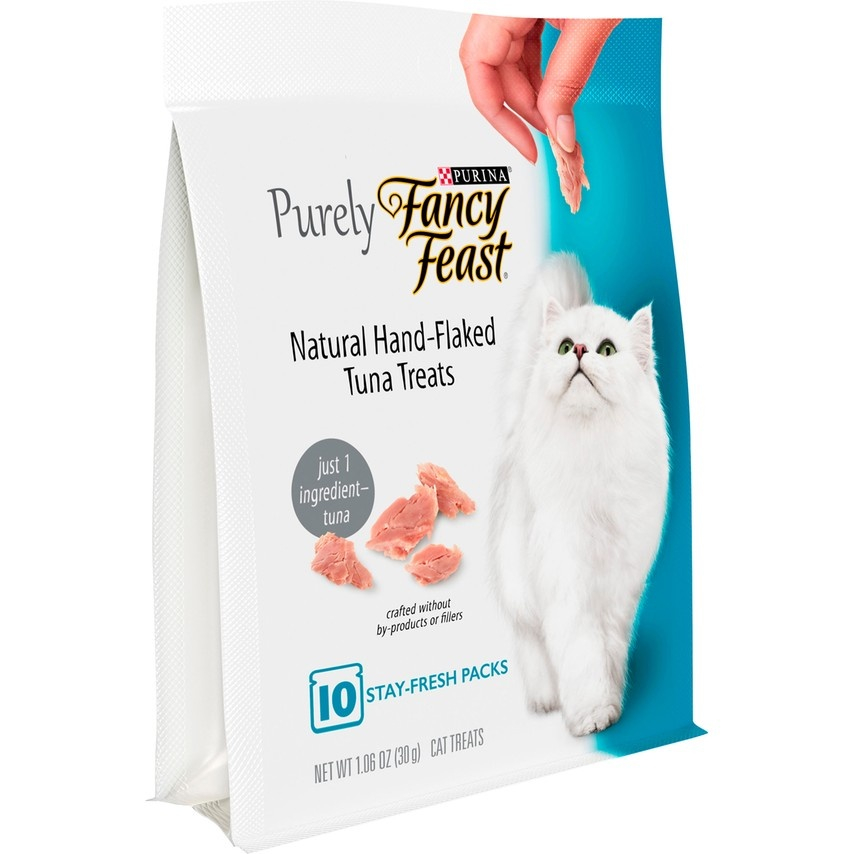 Fancy Feast Purely Natural Hand-Flaked Tuna Cat Treats - 1.06 oz Image