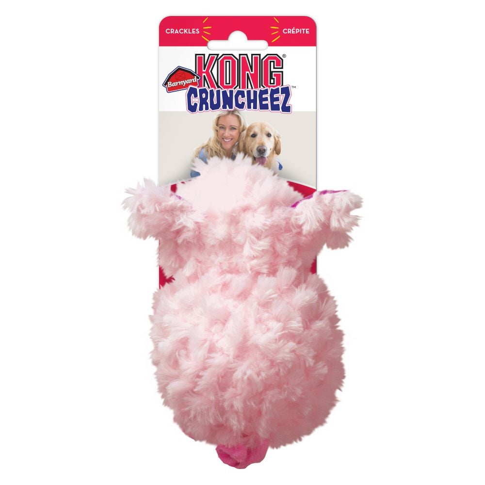 kong barnyard cruncheez cow dog toy