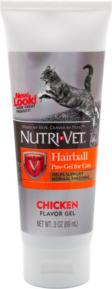 Nutri-Vet Hairball Chicken Flavor Paw-Gel for Cats - 3 oz Image