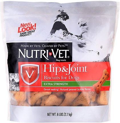 Nutri-Vet Large Dog Hip  Joint Peanut Butter Biscuit Dog Treats - 6 lb Bag Image