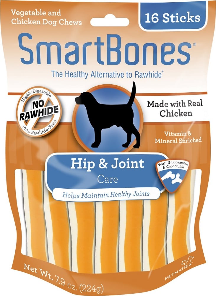 SmartBones Hip  Joint Care Chicken Chews Dog Treats - 16 pack Image