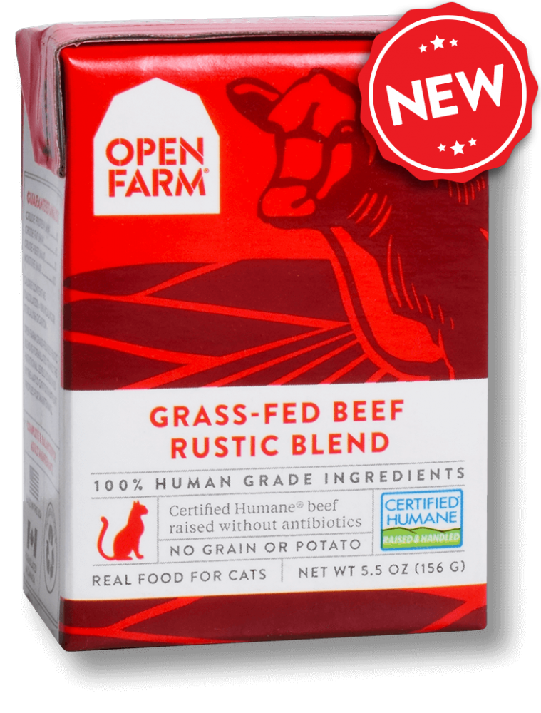 Open Farm Grain Free Grass Fed Beef Recipe Rustic Blend Wet Cat Food - 5.5 oz, case of 12 Image