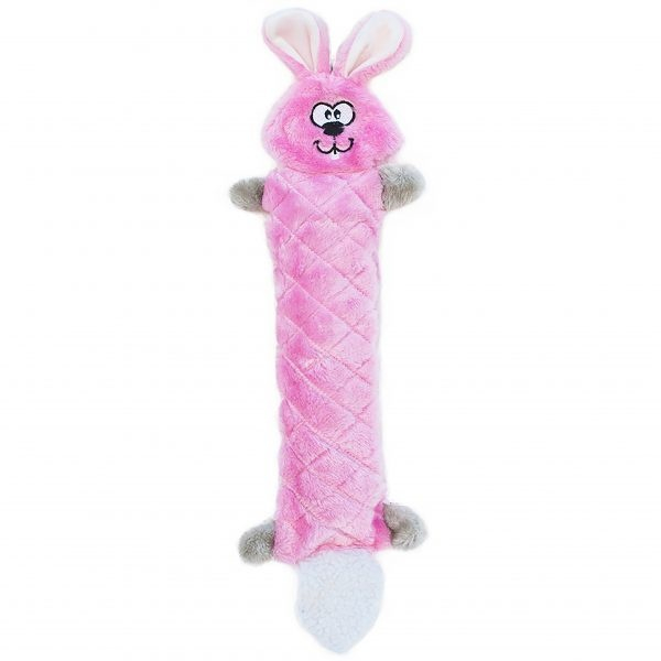 ZippyPaws Jigglerz Bunny No Stuffing Plush Dog toy - Plush toy Image