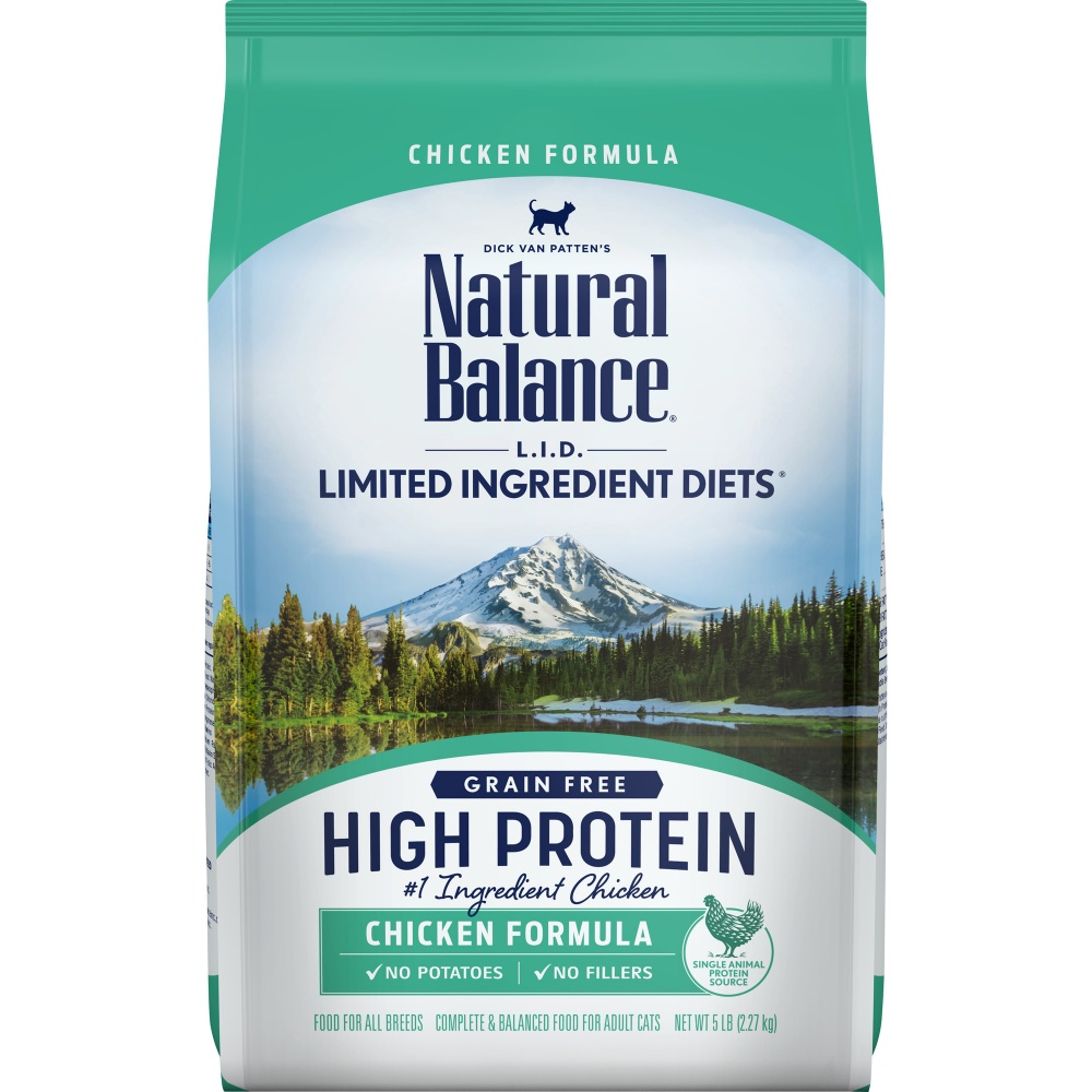 Natural Balance L.I.D. Limited Ingredient Diets High Protein Chicken Recipe Dry Cat Food - 5 lb Bag Image