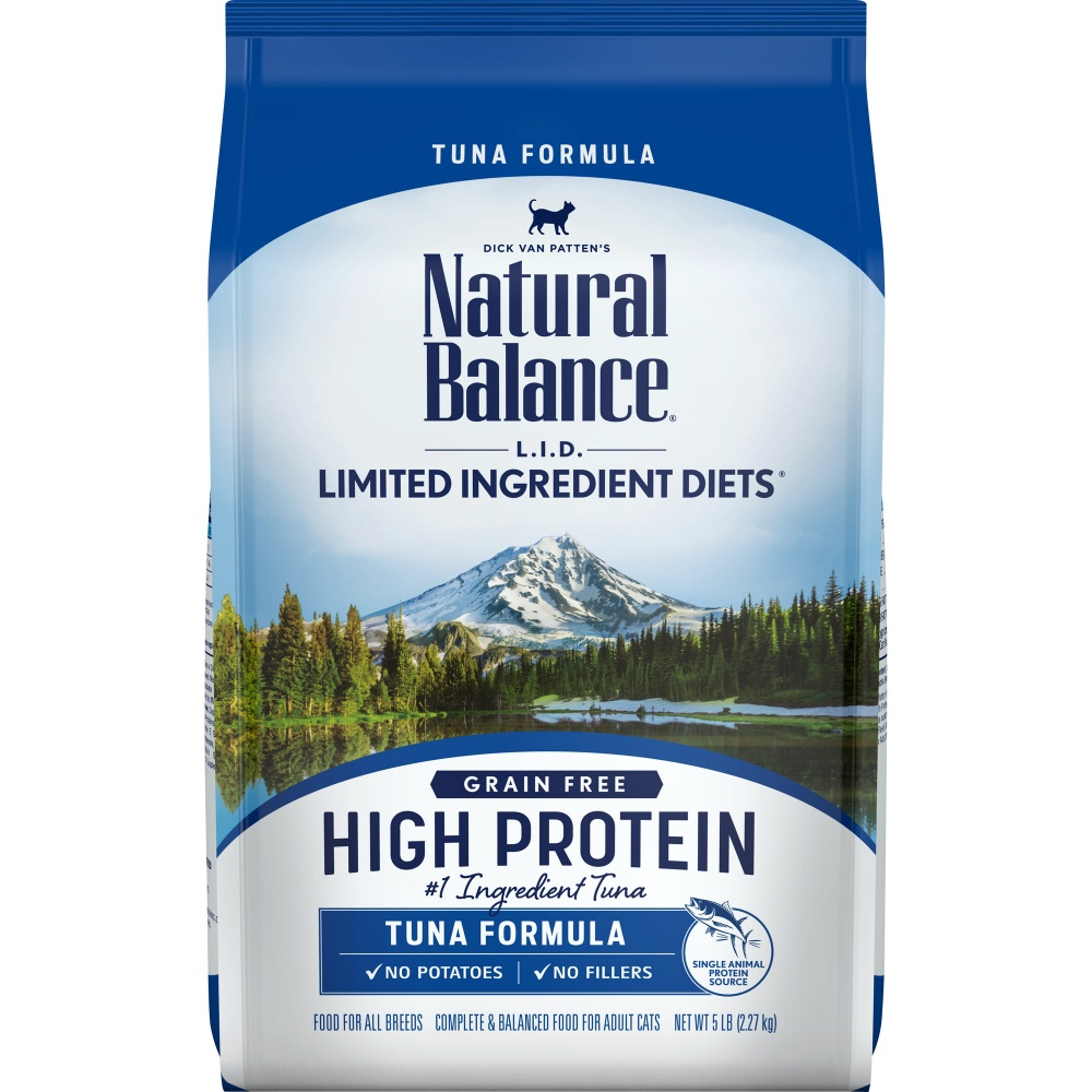 Natural Balance L.I.D. Limited Ingredient Diets High Protein Tuna Recipe Dry Cat Food - 5 lb Bag Image