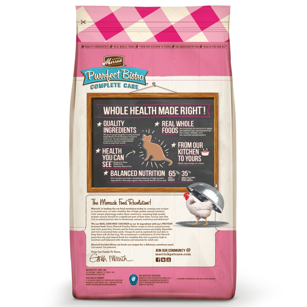 Merrick Purrfect Bistro Grain Free Complete Care Sensitive ...