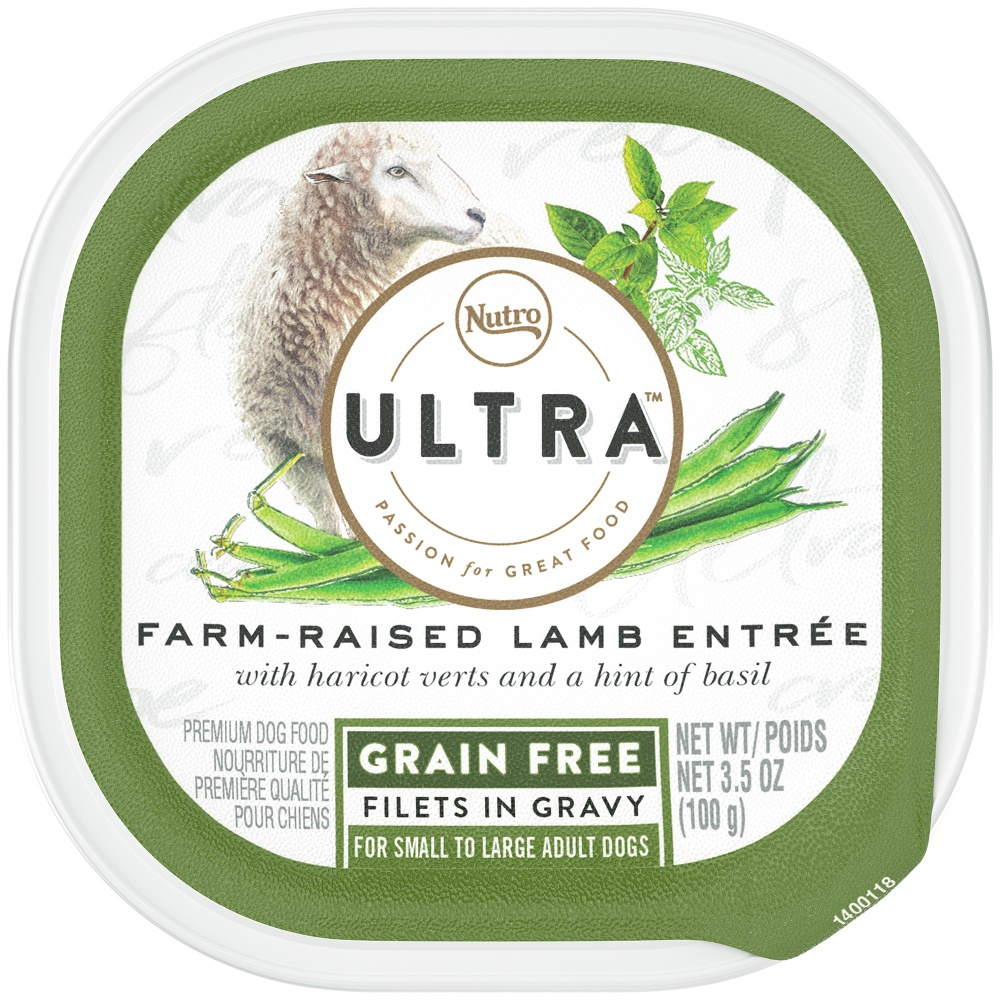 Nutro Ultra Grain Free Farm-Raised Lamb Entree Filets in Gravy Wet Dog Food - 3.5 oz, case of 24 Image