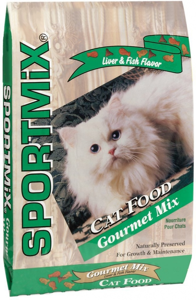 SPORTMiX Gourmet Mix Liver  Fish Flavor Dry Cat Food - 16 lb Bag Image