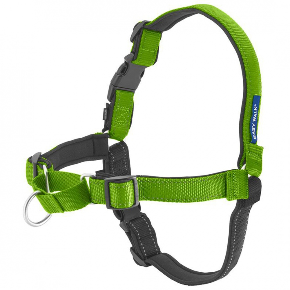 PetSafe Deluxe Easy Walk Green Apple  Black Dog Harness - Large Image